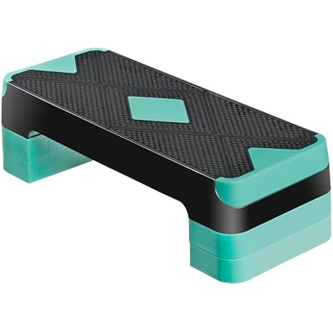 F2C 26.5 Inches Step Aerobics Stepper Platform with 3 Risers, Home Gym Workout Equipment, Fitness Exercise Equipment, Exercise Workout Stepper Cover