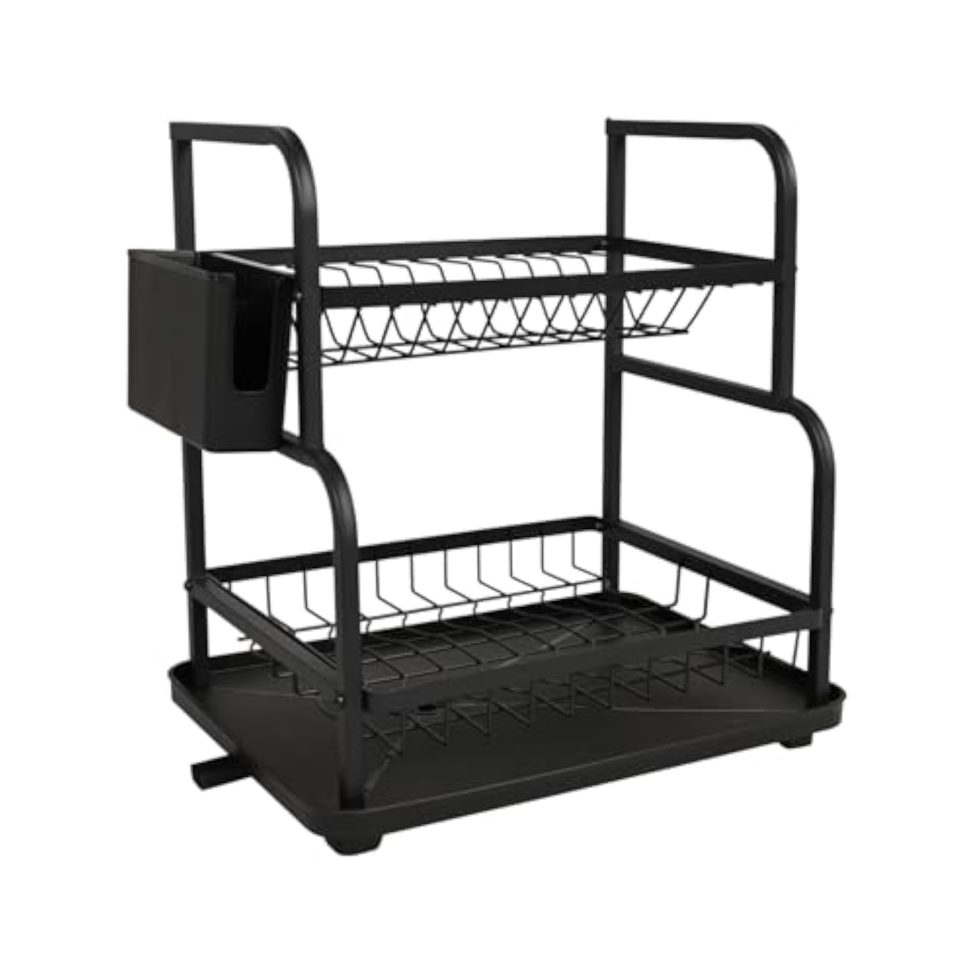 2-Tier Carbon Steel Dish Drainer Drying Rack