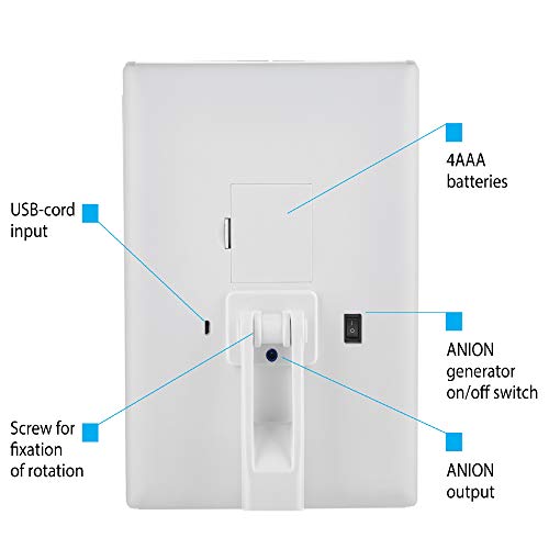 WONDER MIRROR with AirVitamin Anions + Big 10x Magnification Suction Mirror, Already with Charger + Long 7 ft Cord, Lighted Vanity Makeup Mirror w/ Dimmable Led Lights and Storage Base - Thumbnail 6