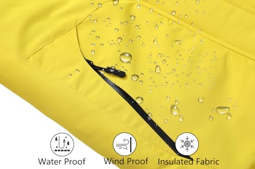 Image of MOERDENG Women's Waterproof Ski Jacket Warm Winter Snow Coat Mountain Windbreaker Hooded Raincoat Jacket