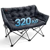 EVER ADVANCED Campingstuhl Faltbar 124CM Breit Campingsofa für...