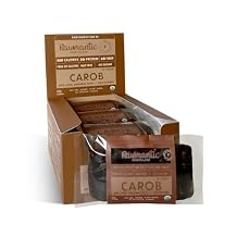Rawmantic Carob Energy Bar 12 Mini Bars x 60g Raw Organic Carob Powder, Puffed Quinoa, Sorghum, Millet & Buckwheat - No Artificial Flavors, Plant-Based, Non-GMO & Kosher, Guilt-Free Snacks
