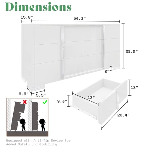 image for AMERLIFE 3 Piece Bedroom Set, Two 23.6