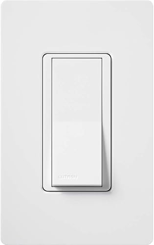 Vista 27 de Lutron MAIN-22200 interruptor de encendido/apagado, 2 unidades, color blanco, 15 amperes, un solo polo