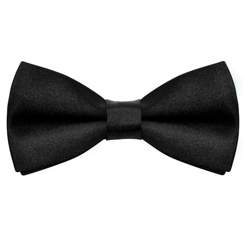 Kids Bow Ties Satin Toddler Bow Tie Adjustable Kids Solid Color Bowties for Boys School Wedding Party