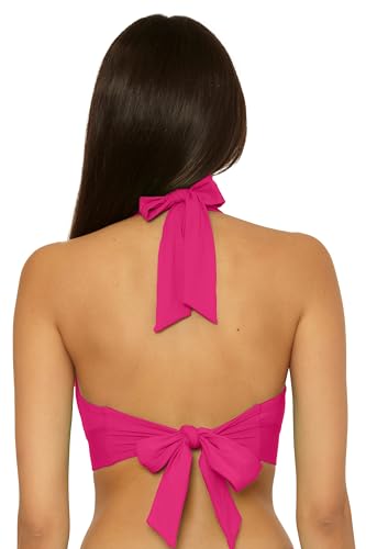Women's Sun Goddess Halter Bikini Top, Tummy Control, Adjustable, Tie Back, Swimwear Separates2