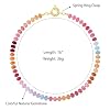 KELORIS PATH Beaded Gemstone Necklaces for Women, Boho Colorful Bead Choker Necklace, Natural Stone Handmade Summer Jewelry for Beach (Passionate) #5