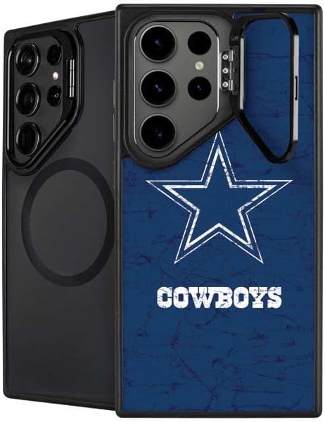 Skinit Kickstand Phone Case Compatible with Galaxy S24 Ultra - Officially Licensed NFL Dallas Cowboys Large Logo Design