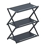 ロゴス（LOGOS）アイアンカスタムラックテーブル ダッチオーブン 73591005 直置き可能 収納バック付き