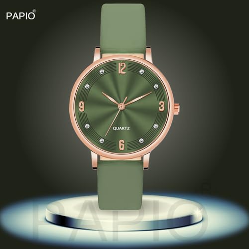 Image of PAPIO Silicone Strap Elegant Women's Analog Wrist Watch for Ladies and Girls | Stylish & Trendy | Premium Strap | Perfect for Casual, Party & Formal Wear