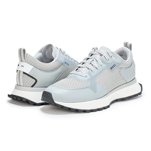 Image of BOSS Men's Big Logo Mesh Mix Lace Up Sneaker