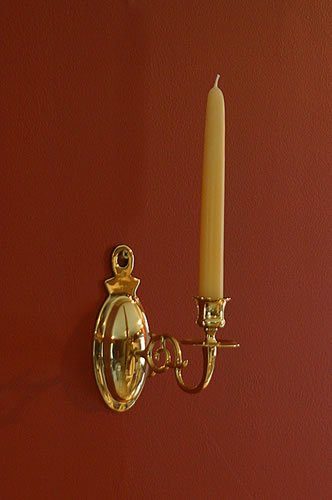 Brass & Silver Traditions One Arm Oval Sconce #TOP11