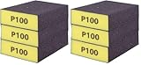 Set 3 Tacos de Lija Espuma Flexible Grano fino-100 10x7x2,5cm. (Paquete de 2)