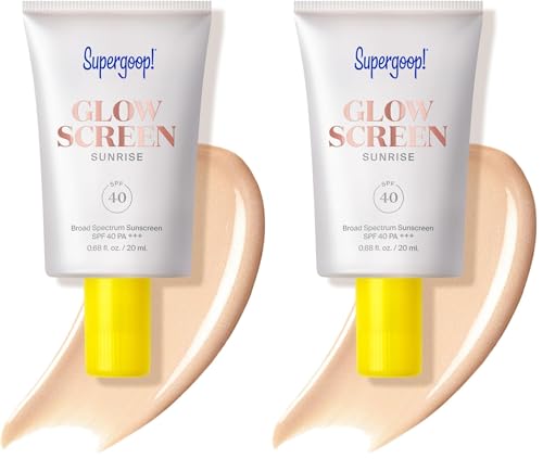 Image of Supergoop! Glowscreen SPF 40 - Glowy Primer + Broad Spectrum Tinted Sunscreen - Helps Filter Blue Light - Hydration - Hyaluronic Acid & Vitamin B6
