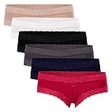 hipster panty bikini Zu jedem BH der passende Slip: Die Spitzenunterwäsche ist im praktischen Mehrpack erhältlich und in vielen Farbvarianten - vom sinnlichen Rot, über edles Anthrazit bis zum beigen Nude-Ton.