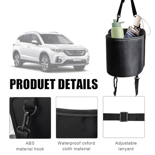 image for Yourkar Car Seat Side Large Cup Holder Expander Adapter Bag, Auto Seat