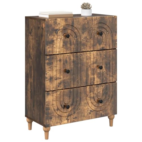 Cómoda moderna con 3 cajones de madera de 66 cm para almacenamiento de pasillo 4