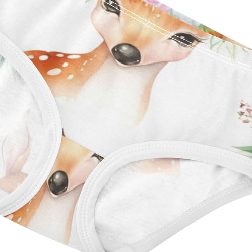 Print Toddler Girls Underwear 2t Cotton Panties Little Girl Christmas Cute Deer Florals Briefs Underpants4