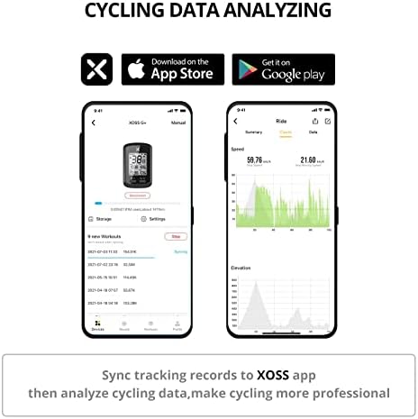 XOSS Bike GPS Computer G+ Wireless Speedometer Odometer Cycling Tracker Waterproof Road Bike MTB Bicycle Bluetooth ANT+ Cycling Computers