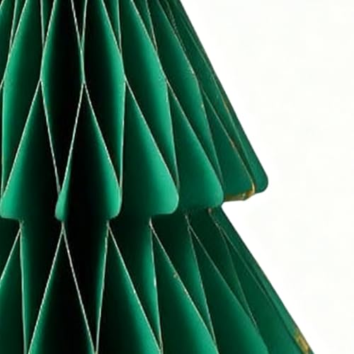 Árbol de Navidad de papel plegable para decorar espacios pequeños sin acumular cajas 8