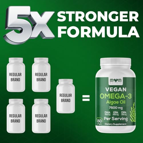 Fish Oil Alternative - Vegan Omega 3 Supplement Algae Oil DHA, EPA, DPA - Plant Based Omega 3 Fatty - Organic & Non-GMO - 150 Softgels — view 2