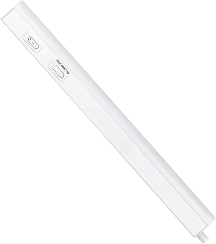 Lámpara LED de 22 pulgadas para debajo del gabinete, barra de luz enlazable moderna y contemporánea con temperatura de color sintonizable, 9 vatios,