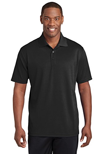 SPORT-TEK Unisex PosiCharge RacerMesh Polo Black
