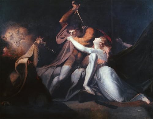 Impression sur toile Percival livrant Belisane Fuseli peinture moderne de salon