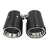 Autobro Real Carbon Fiber Exhaust End Pipe Muffler Tip for BMW M2 F87 M3 F80 M4 F82 F83 M5 F10 M6 F12 F13 X5M X6M(70mm Inlet)