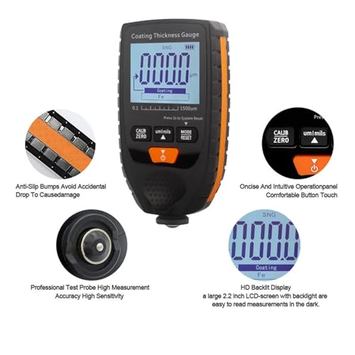 Medidor de Grosor de Pintura Automotriz Portátil miniatura 6