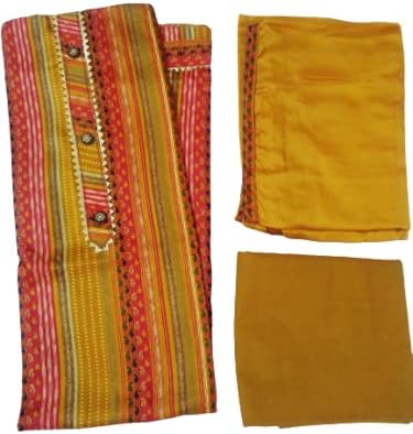 I&MY Women's Jam Cotton Dress Material with Dupatta