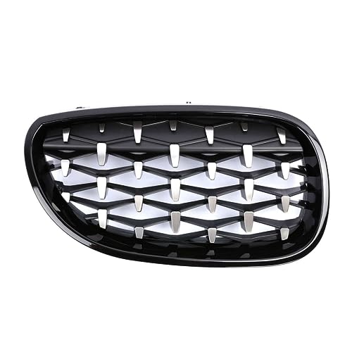 Grille de Calandre Diamant E60 E61 pour BMW Série 5 2003-2010 Météore Noir