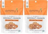 EMMYS Organic Peanut Butter Coconut Cookie, 6 OZ (Pack of 2)