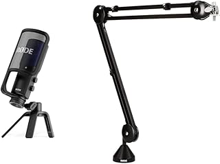 RØDE Nt-Usb+ Professional-Grade Usb Microphone For Recording Exceptional Audio Directly To A Computer Or Mobile Device & PSA1 Professional Studio Arm