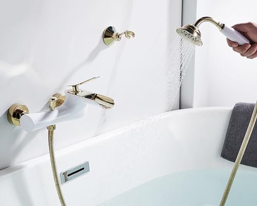 Mitigeur baignoire cascade mural pour douche et bain relaxant