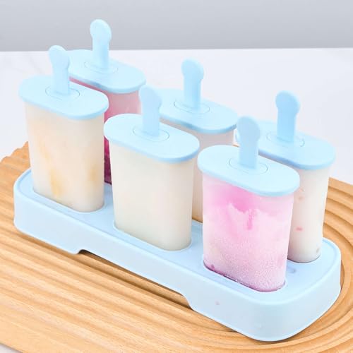 Molde para paletas de helado casero azul miniatura 1