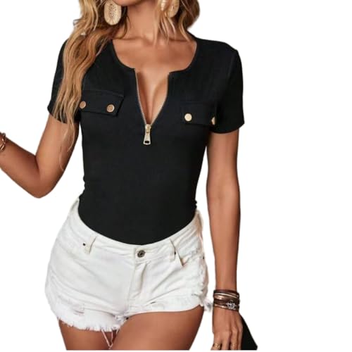T-shirt d'été en tricot respirant à manches courtes