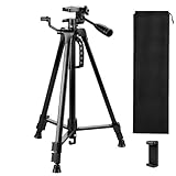 Laser Level Tripod Compatible with Bosch, Height Adjustable Laser Level Stand, 1/4'-20 Thread Mount, Collapsible Legs and Non-Skid Feet, Tripod Stand with Carrying Pouch, for Line and Point Lasers