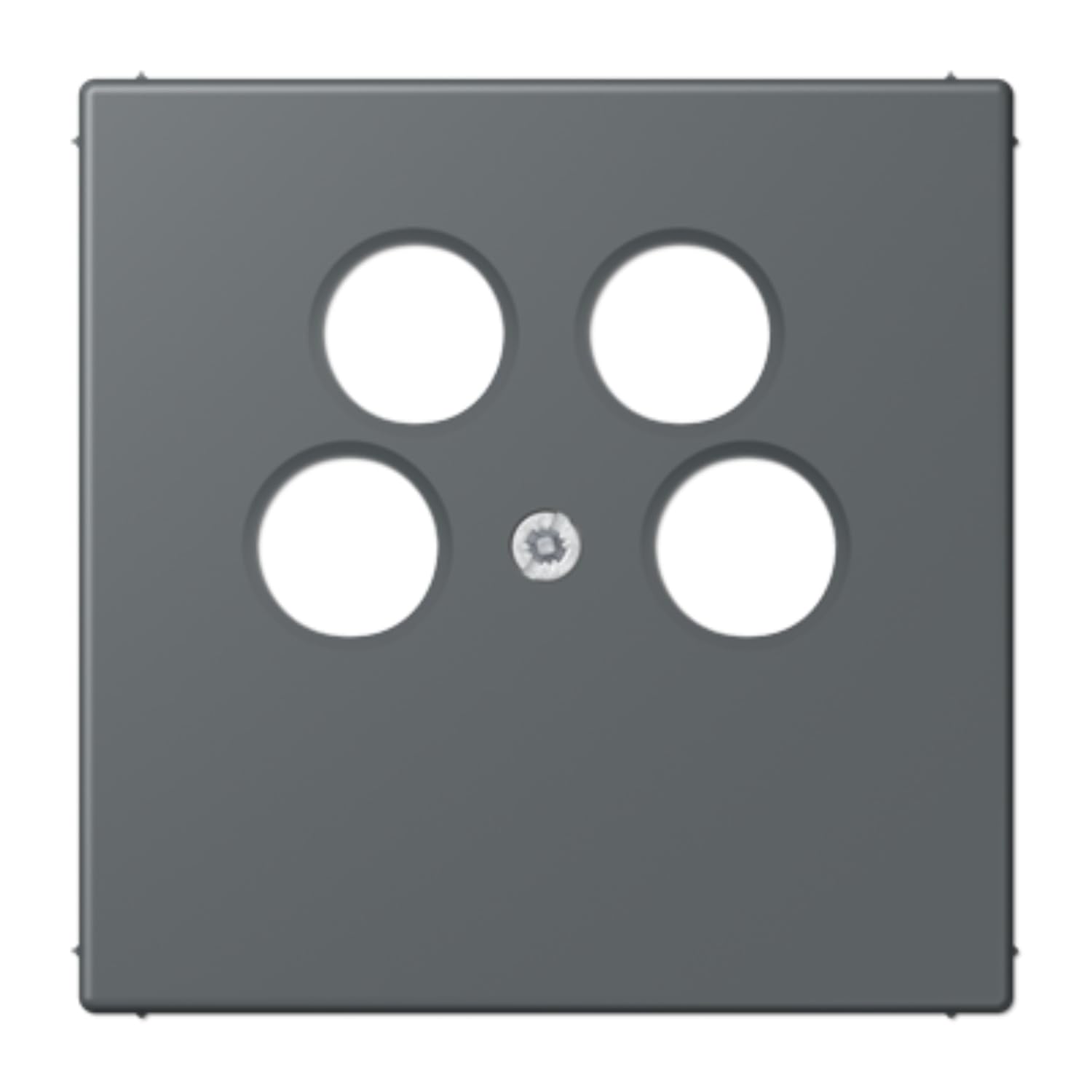 Plaque prise SAT-TV JUNG LC990-4SAT2202 bloc de finition pour câble antenne coaxial