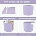 XUANGUO Cotton Rope Basket For Girls Boys Kids 16”X14” Baby Laundry Basket Nursery Bin Round Woven Baskets Organizer For Storage Toys Blankets Shoes Clothes purple