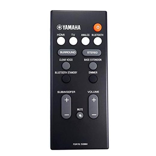 Genuin Soundbar-fjärrkontroll ersättning för Yamaha YAS-207/YAS207