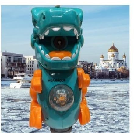 Image of Durable Musical Sound Toy Dinosaur Bubble Maker Machine with Colorful Led Lights Musical & Walking Dino for Kids 3+ Years | Fun Musical Learning Toy with Lights & Sounds (Multicolor)