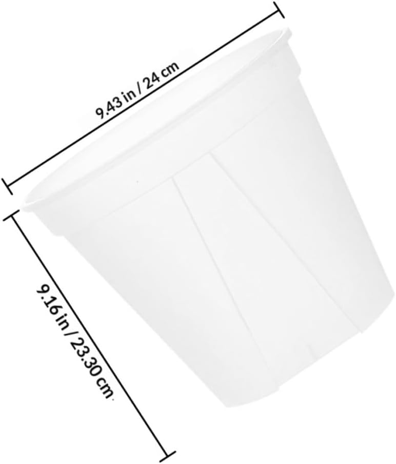 Ciieeo 4pcs Root Control Nursery Pots 24cm Round Plastic Planting Containers with Ventilation for Garden Flowers and Orchids