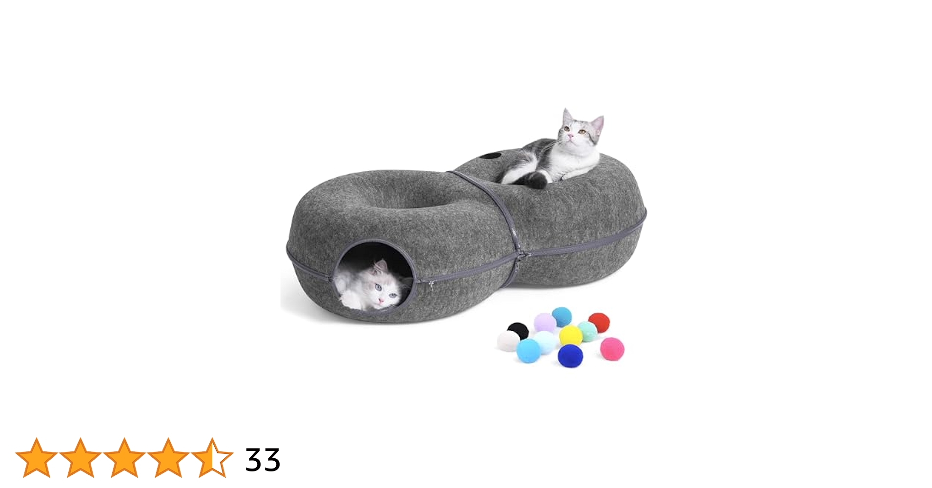 Amazon.co.jp: LovIntry 8字型大型猫ベッド 猫 トンネル