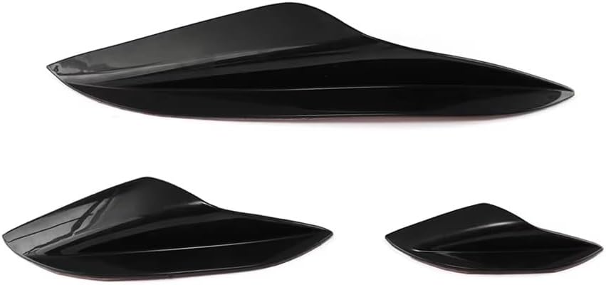 For BMW For E90 For E92 For E93 For M3 2005-2012 Front Bumper Canards Fins Splitters Glossy Black Car Body Spoiler Kit