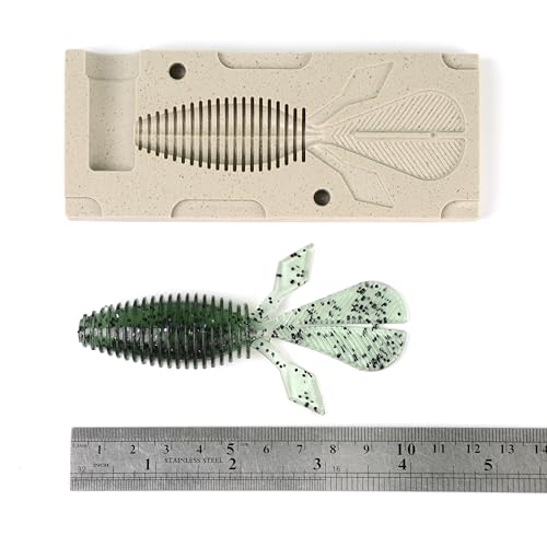 Soft Plastiс Mold Lure Making Injection Molds Fishing Lures Palmetto BugZ 4''
