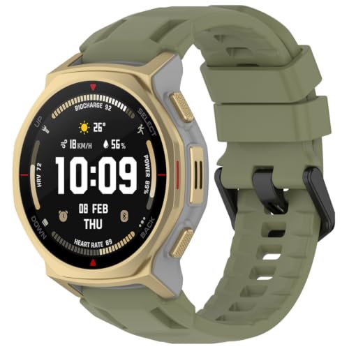 [Comtax] �V���R�� �o���h For Amazfit T-Rex 3 Pro 44mm �X�}�[�g�E�H�b�`�����p�x���g20mm �o���h�y�ʉ� �N�C�b�N�����[�X�R�} �������߉�
