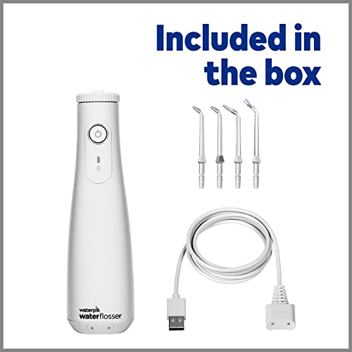 Waterpik Cordless Select Water Flosser, Portable And Usb Rechargeable Waterproof Water Flosser For Home And Travel, Braces & Bridges Care For Teeth, Ada Accepted, White Wf-10W10 #TOP4