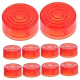 DECOMELODY 10 piezas Tapas para Pedales de Efecto de Guitarra Tapas Protectoras de Plástico Duradero Accesorios Fáciles de Instalar para Efectos Eléctricos Vibrante para Guitarra Eléctrica