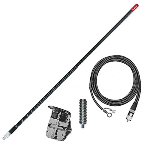 FIRESTIK 3ft Single Mirror NGP Kit Complete, Black, FG3648B Cover